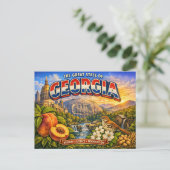 Carte postale de salutations de Géorgie  (Debout devant)