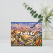 Carte postale de salutations de l'Alabama (Debout devant)