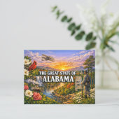 Carte postale de salutations de l'Alabama (Debout devant)