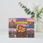 Carte postale de salutations de l'Idaho (Debout devant)