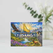 Carte postale de salutations de l'Idaho (Debout devant)