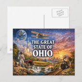 Carte postale de salutations de l'Ohio (Devant / Derrière)