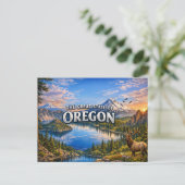 Carte postale de salutations de l'Oregon (Debout devant)