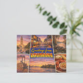 Carte postale de salutations de Louisiane (Debout devant)