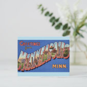 Carte postale de salutations de Minneapolis (Debout devant)