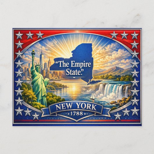 Carte postale de salutations de New York (Devant)