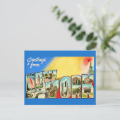 Carte postale de salutations de New York (Debout devant)