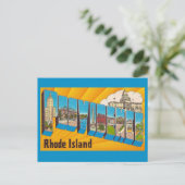 Carte postale de salutations de Providence RI (Debout devant)