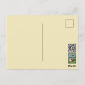 Carte postale de salutations de style dessin animé (Dos)