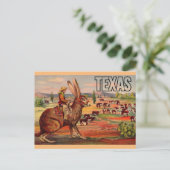 Carte postale de salutations de voyage du Texas -  (Debout devant)