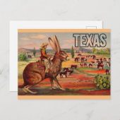 Carte postale de salutations de voyage du Texas -  (Devant / Derrière)