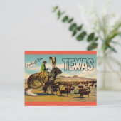 Carte postale de salutations de voyage du Texas - (Debout devant)