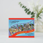 Carte postale de salutations des Palisades NJ (Debout devant)