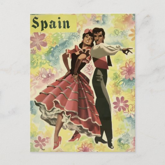 Carte postale de salutations d'Espagne (Devant)