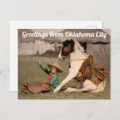 Carte postale de salutations d'Oklahoma City (Devant / Derrière)
