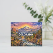 Carte postale de salutations du Colorado (Debout devant)
