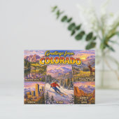 Carte postale de salutations du Colorado (Debout devant)