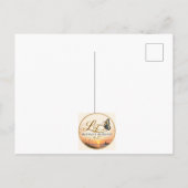 Carte postale de salutations du coucher de soleil (Dos)