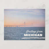 Carte postale de salutations du Michigan (Devant)
