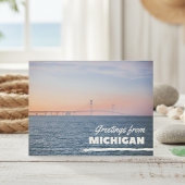 Carte postale de salutations du Michigan
