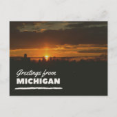 Carte postale de salutations du Michigan (Devant)