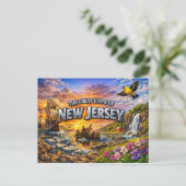 Carte postale de salutations du New Jersey (Debout devant)