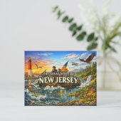 Carte postale de salutations du New Jersey  (Debout devant)