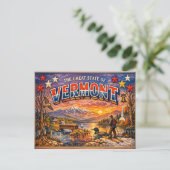 Carte postale de salutations du Vermont  (Debout devant)