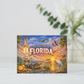Carte postale de salutations Floride (Debout devant)