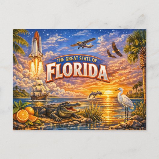 Carte postale de salutations Floride (Devant)