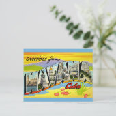 Carte postale de salutations La Havane Cuba (Debout devant)