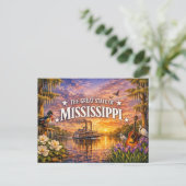 Carte postale de salutations Mississippi (Debout devant)
