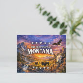 Carte postale de salutations Montana (Debout devant)