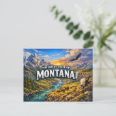 Carte postale de salutations Montana (Debout devant)