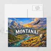 Carte postale de salutations Montana (Devant / Derrière)