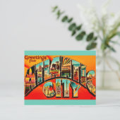 Carte postale de salutations rétro Atlantic City N (Debout devant)