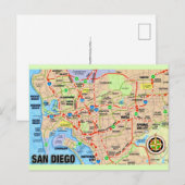 Carte postale de San Diego CA (Devant / Derrière)