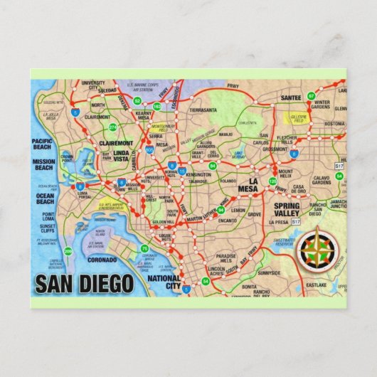Carte postale de San Diego CA (Devant)