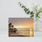 Carte postale de San Diego, Californie (Debout devant)