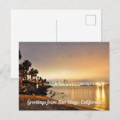 Carte postale de San Diego, Californie (Devant / Derrière)