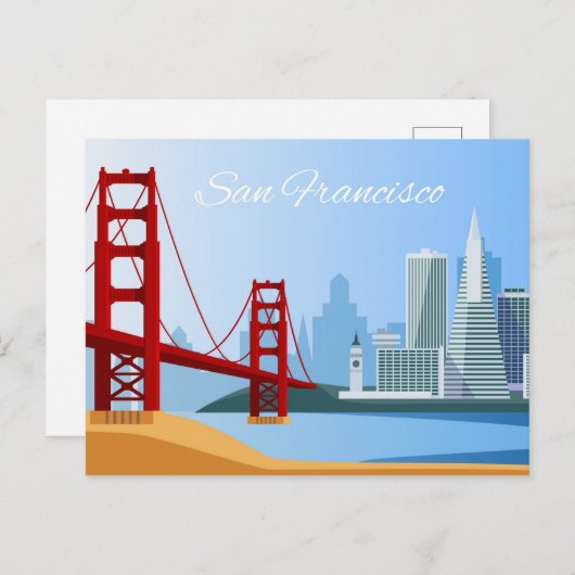 Carte postale de San Francisco (Devant / Derrière)