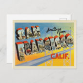 Carte postale de San Francisco Californie (Devant / Derrière)