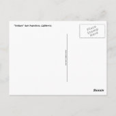 Carte postale de San Francisco de chariots (Dos)