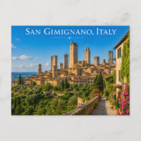 Carte postale de San Gimignano Italie