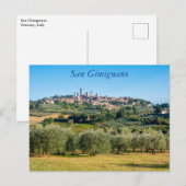 Carte postale de San Gimignano, Toscane, Italie (Devant / Derrière)