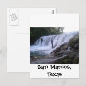Carte postale de San Marcos River Falls (Devant / Derrière)