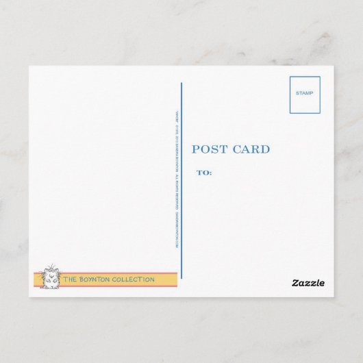 Carte postale de Sandra Boynton (Dos)