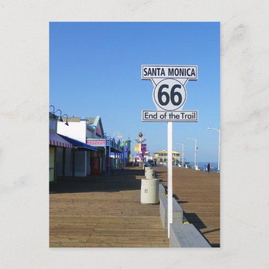 Carte postale de Santa Monica, Route 66! (Devant)