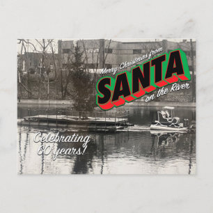 Carte postale de Santa sur la rivière 10