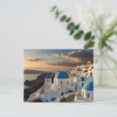Carte postale de Santorin vue mer (Debout devant)